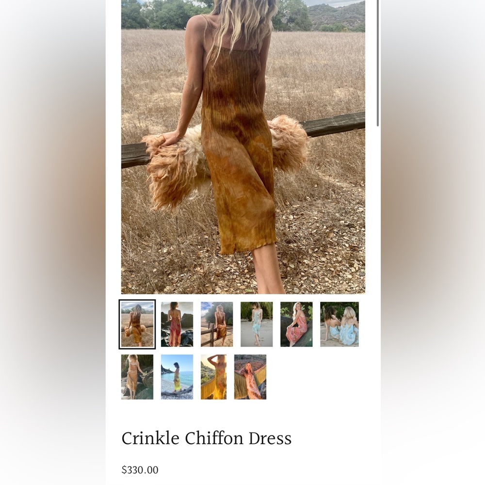 Sueno Crinkle Chiffon Dress - Picture 9 of 14